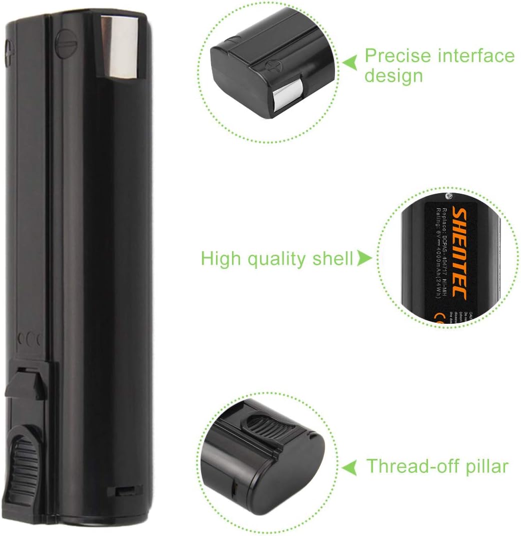 SHENTEC Batería 4000mAh 6V compatible con Paslode