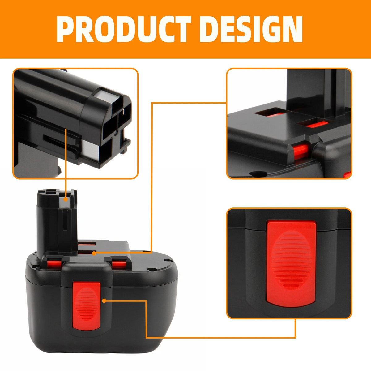 SHENTEC Batería Ni-MH 24V 4Ah para Bosch BAT240 BAT299 BAT030 BAT031 GBH24VF
