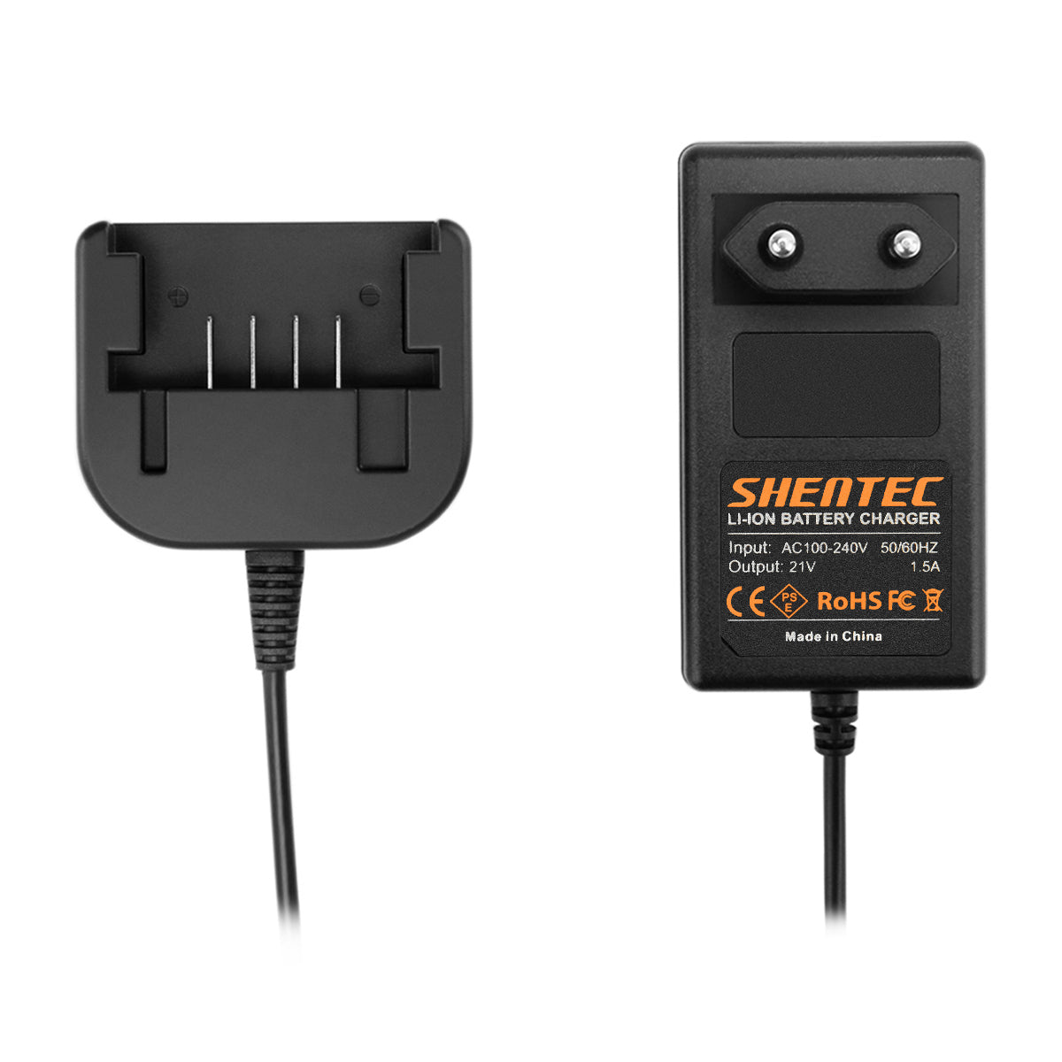 SHENTEC Cargador De Batería Li-ion Para Worx 20V WX678 WG259 WX390.1 WX393.3 WG549E.9 WA3551.1