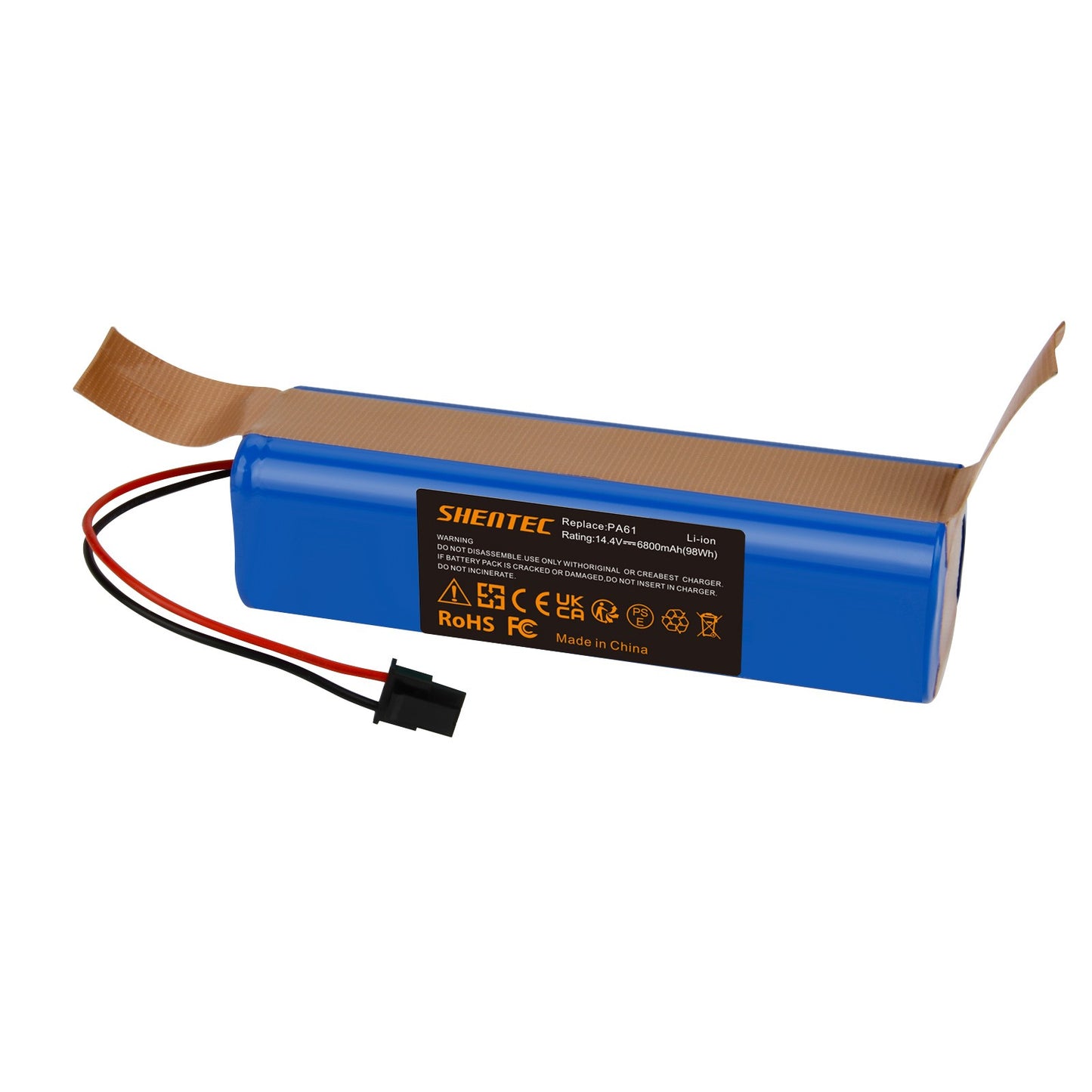 SHENTEC 14.4V 6.8Ah Batería De Reemplazo Para Eufy RoboVac X8 T226X, X8 Pro, X8Hybrid, Reemplaza PA61