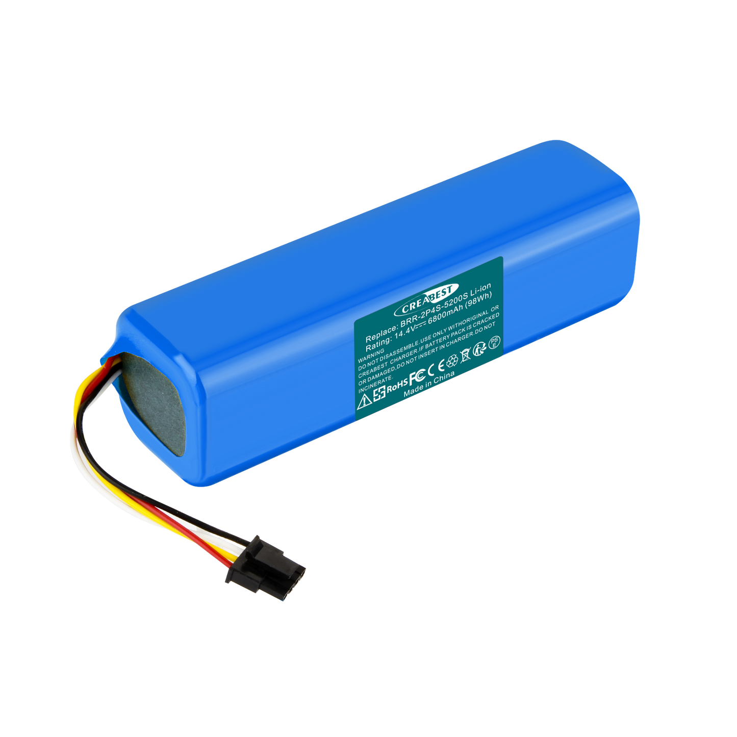 SHENTEC Batería de repuesto Li-ion 14.4V 6800nAh BRR-2P4S-5200S para Xiaomi Roborock T4 T6 T7 Mijia S7