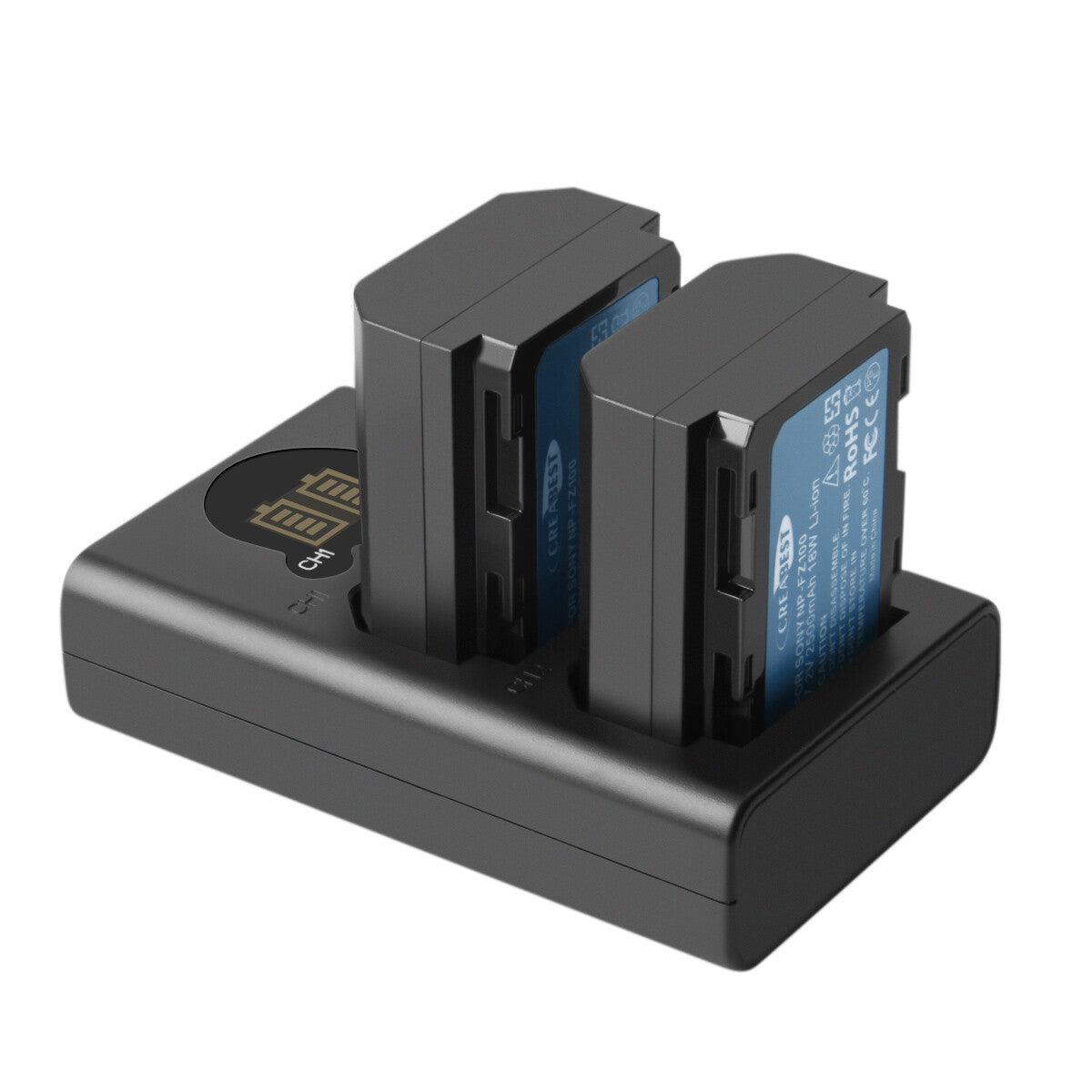 2x Batería NP-FZ100 Y Cargador Para Sony Alpha A6600 A9R A9S A7 III A7R III A7R IV