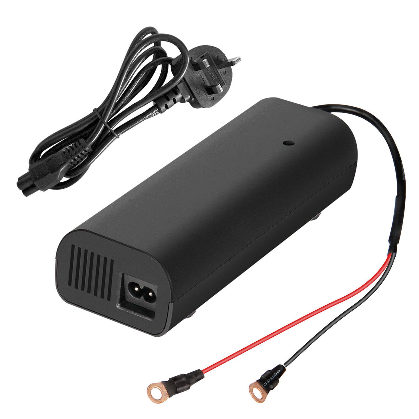 SHENTEC Cargador de baterías LiFePO4 de 14,6 V y 20 A para baterías de fosfato de hierro y litio de 12 V, con terminales M8 y pinzas de cocodrilo