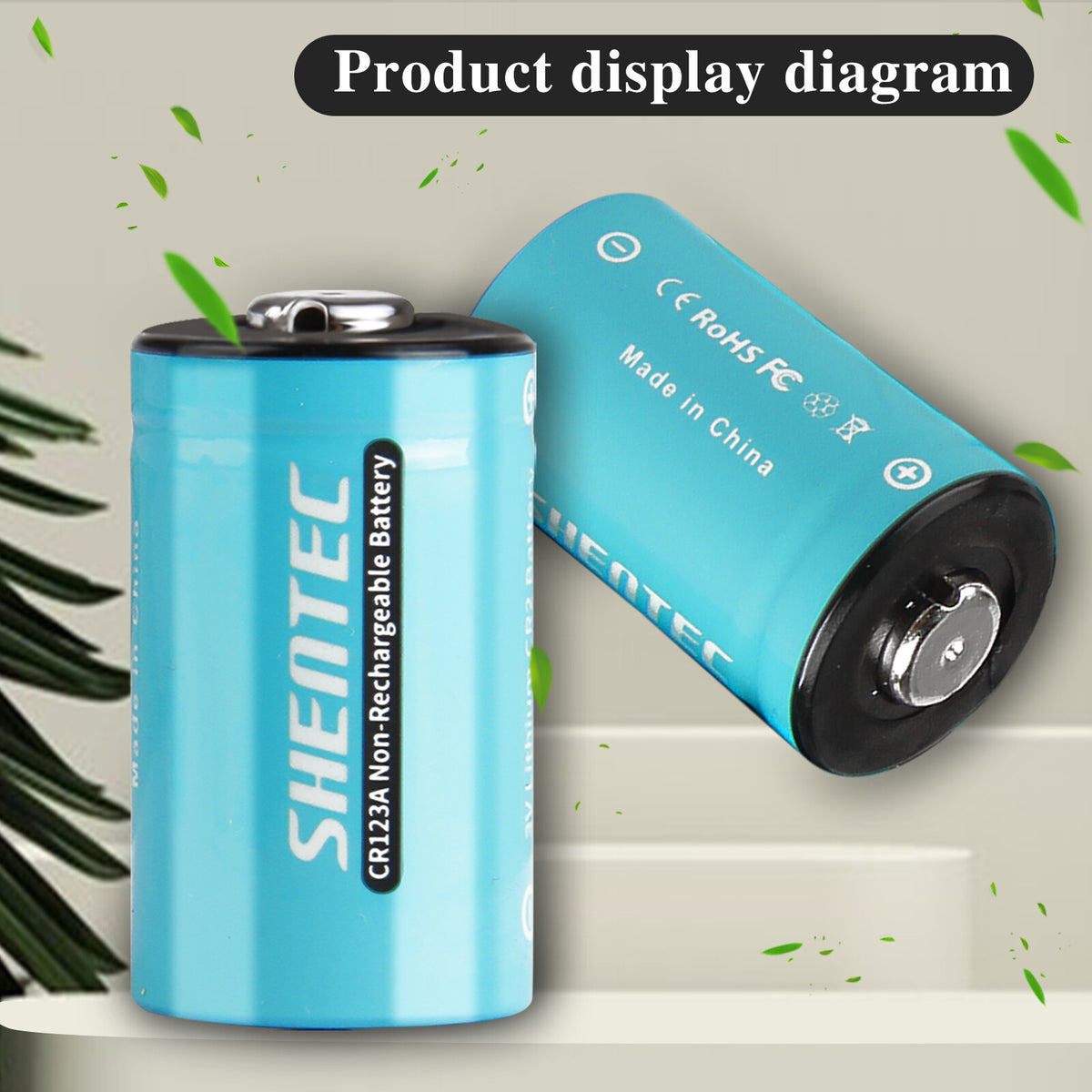 SHENTEC 20x 3V 1600mAh 123 CR123 CR123A Batería de litio para cámara de fotos DL123A