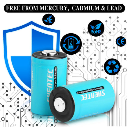 SHENTEC 20 unidades 1000mAh 3Volt CR-2 CR2 Batería de litio para DR2R DLCR2 KCR2 CR17355
