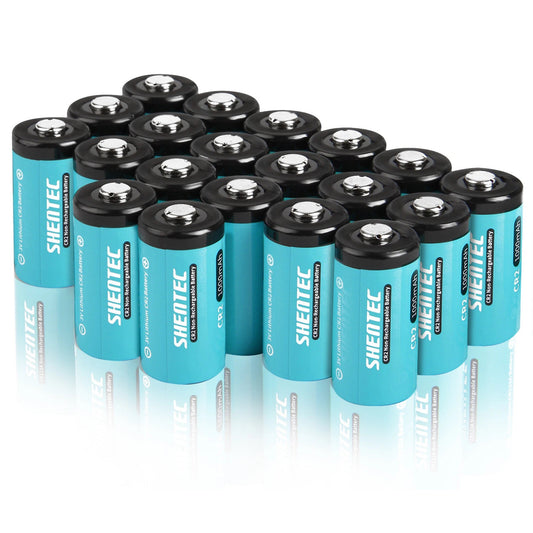 SHENTEC 20 unidades 1000mAh 3Volt CR-2 CR2 Batería de litio para DR2R DLCR2 KCR2 CR17355