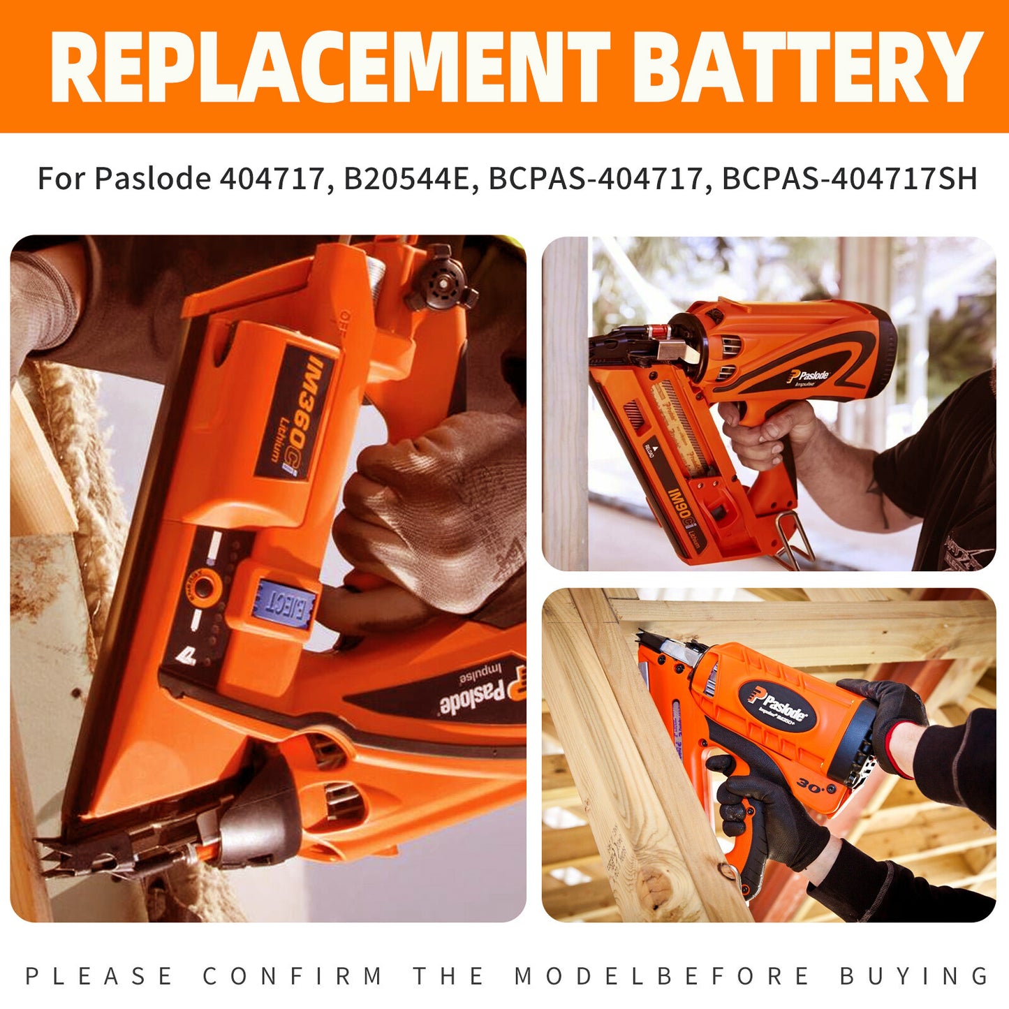 SHENTEC 2x 4AH Batería 6V para Paslode 404717 B20544E 900600 IM250 IM350 IM65 IM50