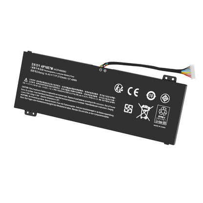 Batería de Repuesto 57Wh 15.4V AP18E8M E7M 4ICP4/70/88 para Acer Nitro 7 AN715-51 AN515-52