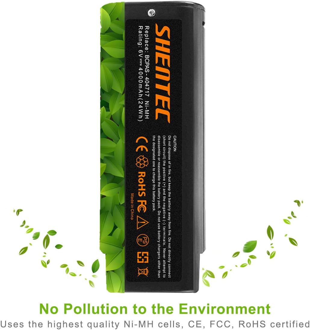 SHENTEC Batería 4000mAh 6V compatible con Paslode