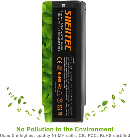 SHENTEC Batería 4000mAh 6V compatible con Paslode