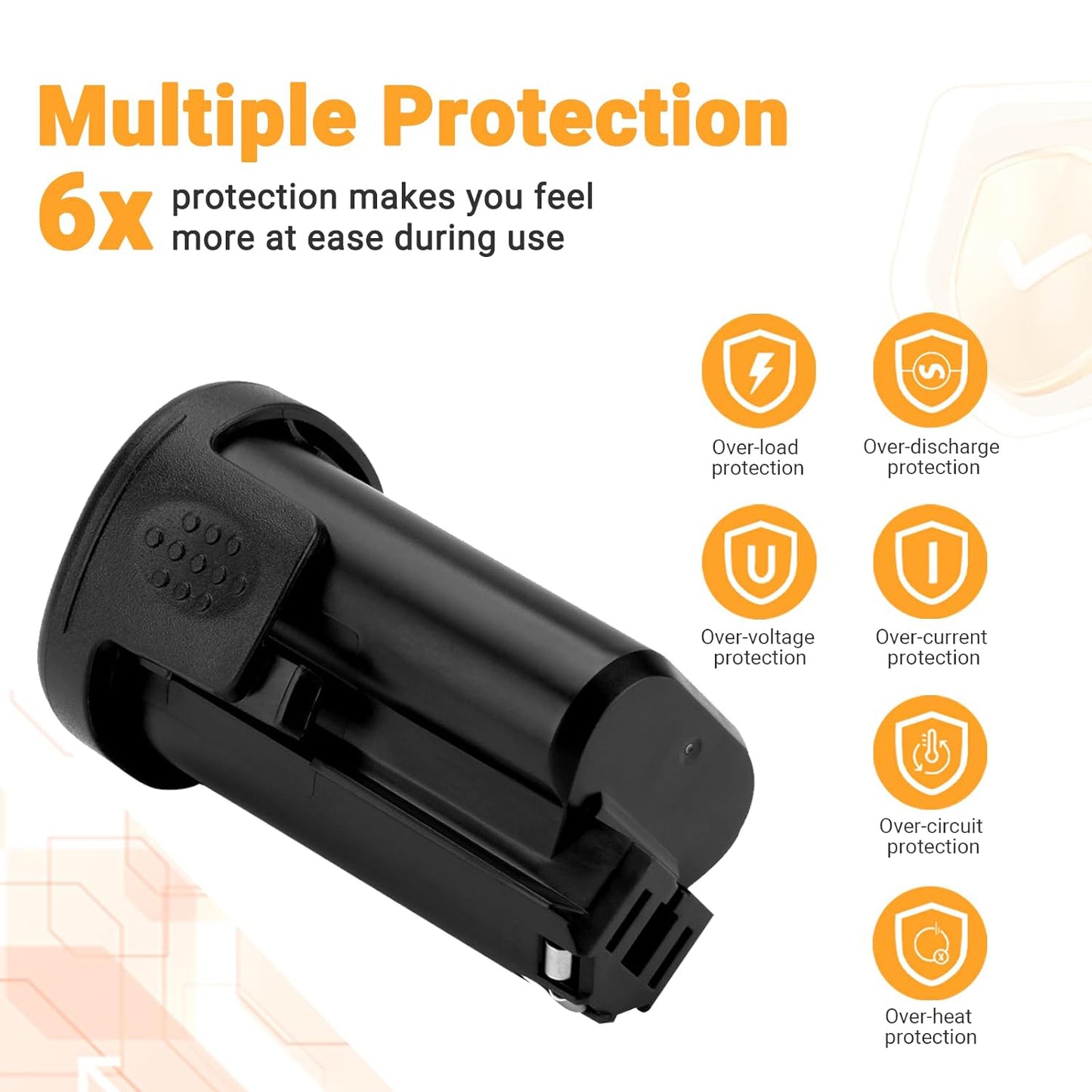 SHENTEC Batería de reemplazo de 3000mAh 12V de ion de litio compatible con Dremel