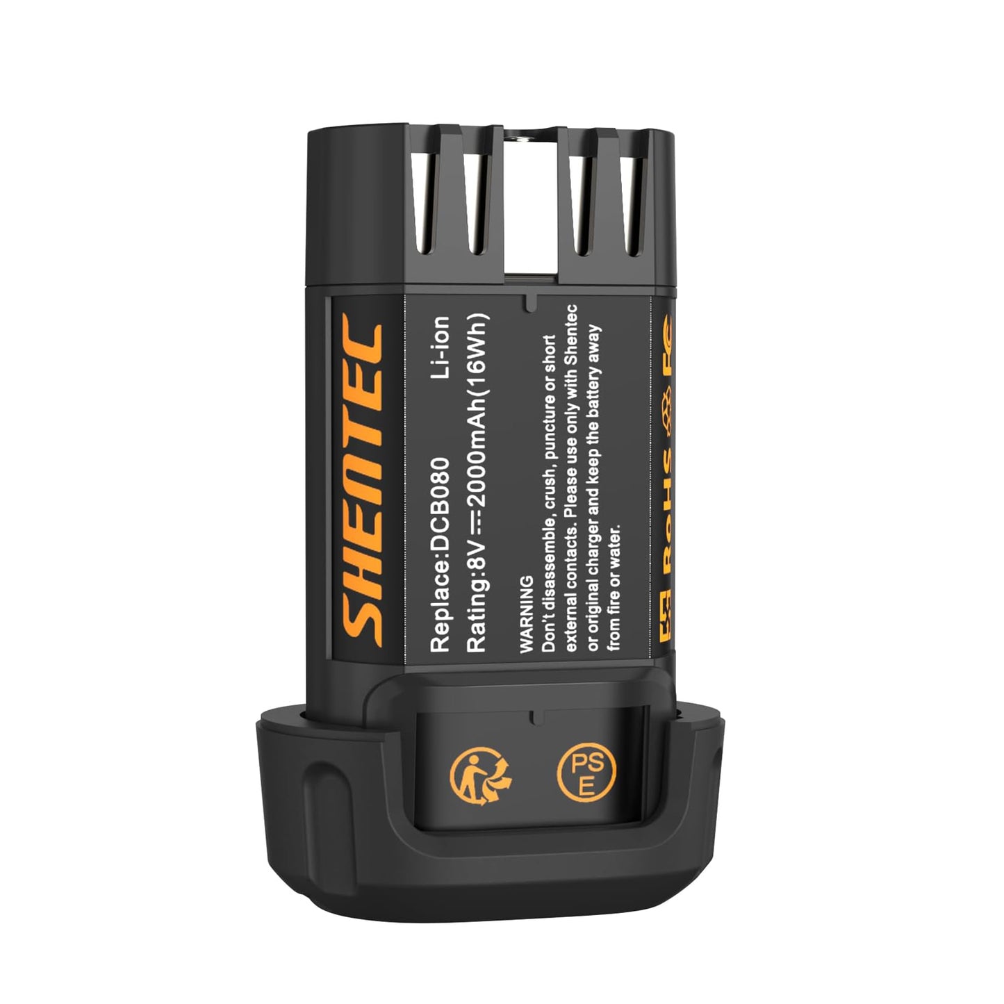 SHENTEC Batería de reemplazo 2000mAh 8V compatible con DEWALT