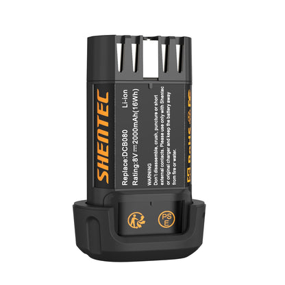 SHENTEC Batería de reemplazo 2000mAh 8V compatible con DEWALT