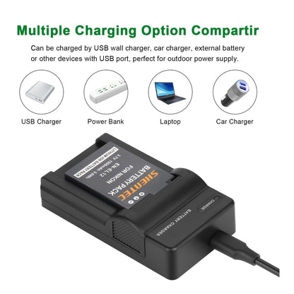 Cargador SHENTEC para batería Li-ion EN-EL12 EL12 para Nikon Coolpix