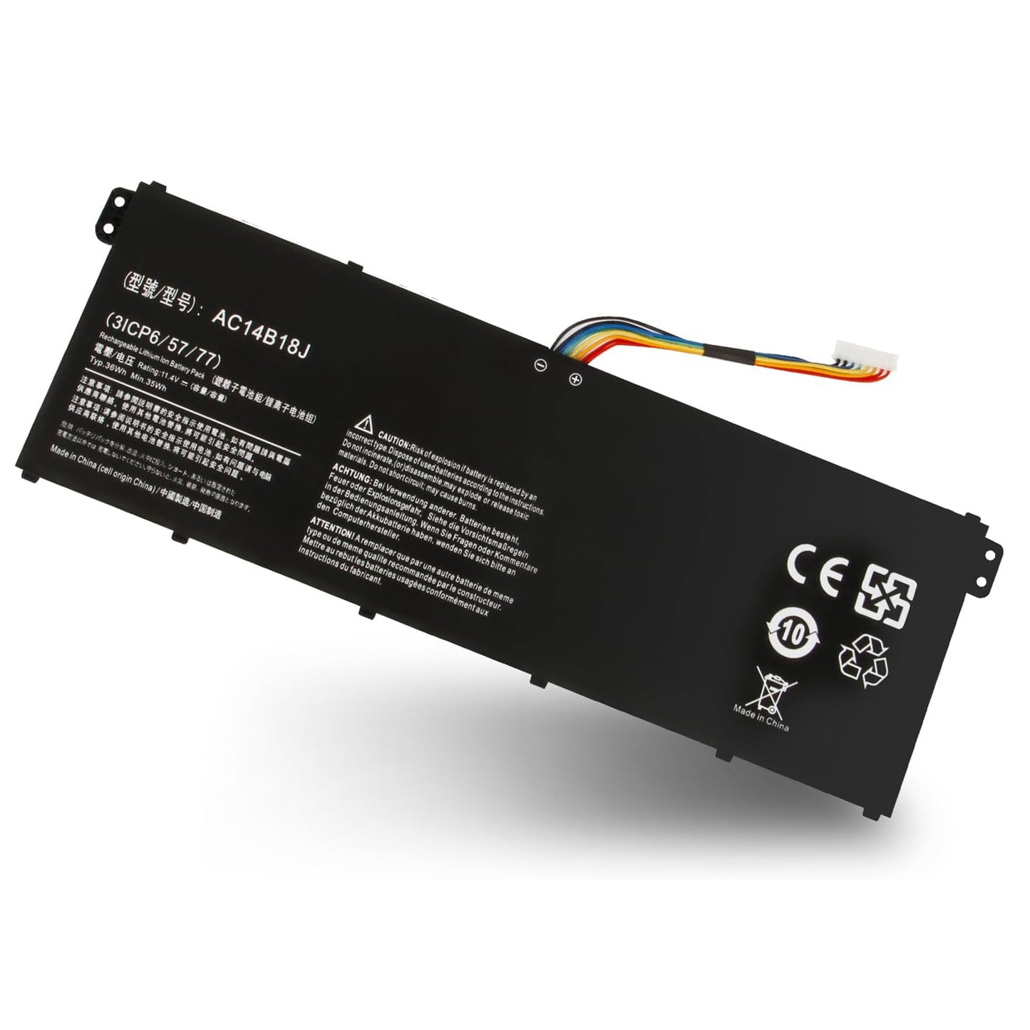 Batería SHENTEC 11.4 V 36Wh para Acer Aspire AC14B18J AC14B8K AC14B3K
