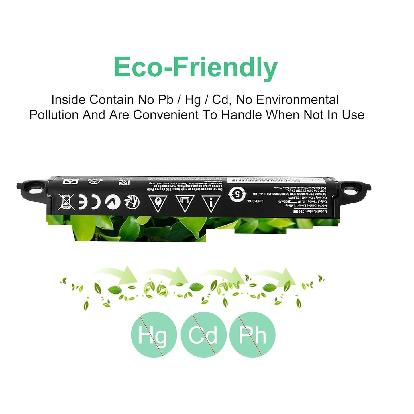 Batería de reemplazo SHENTEC 359495 2600mAh para Bose SoundLink III