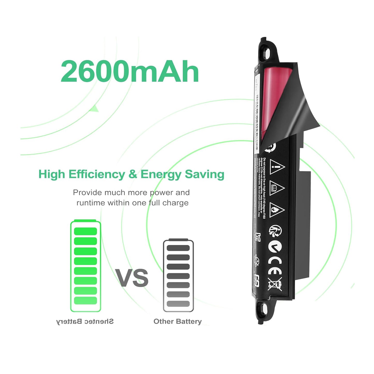 Batería de reemplazo SHENTEC 359495 2600mAh para Bose SoundLink III