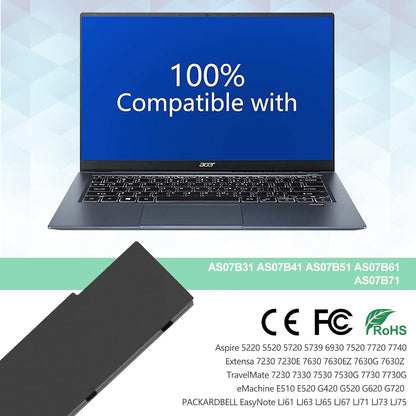 Batería SHENTEC AS07B31 AS07B61 AS07B32 AS07B42 para Acer Aspire