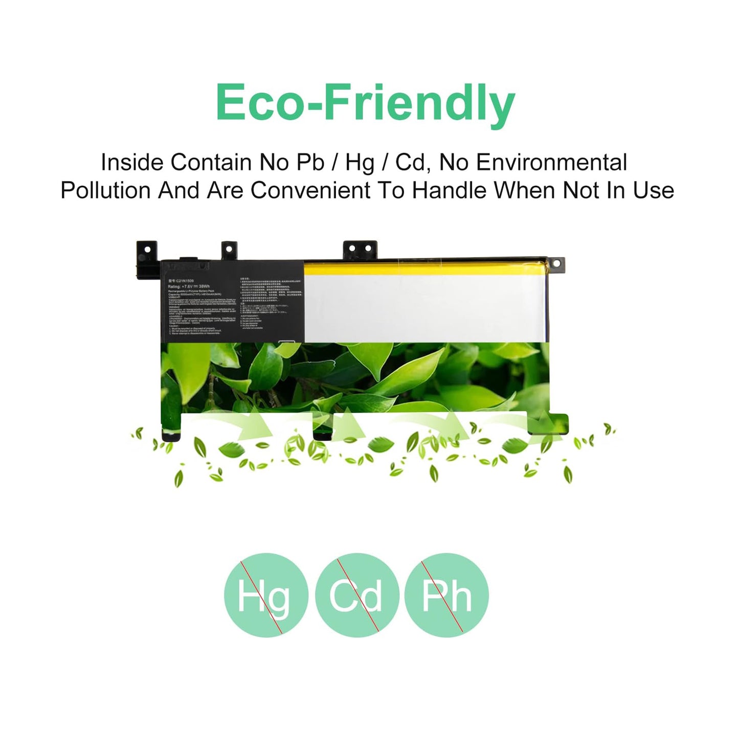 Batería SHENTEC 7.6V 38Wh C21N1509 para Asus Vivobook