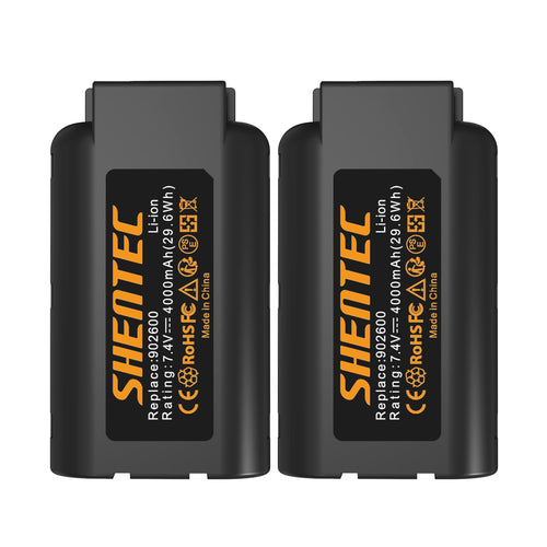 SHENTEC Paquete de 2 baterías 7.4V 4.0Ah compatibles con Paslode