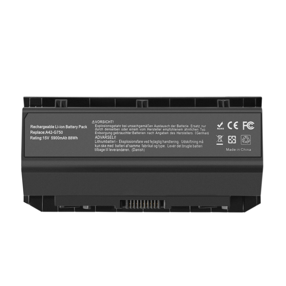 Batería A42-G750 de 5.2Ah 15V para ASUS ROG G750 G750J G750JS G750JM G750JH G750JZ