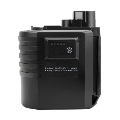 Batería de repuesto SHENTEC Ni-MH 24V 4.0AH para Bosch 2607335082 0611260539 GBH24VRE GBH24VFR