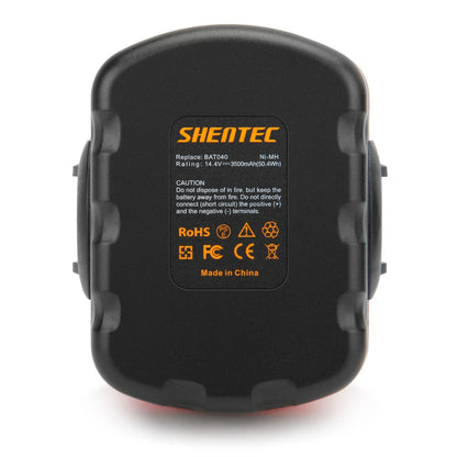 SHENTEC Batería Ni-MH 14.4V 3500mAh para Bosch BAT038 BAT040 PSR