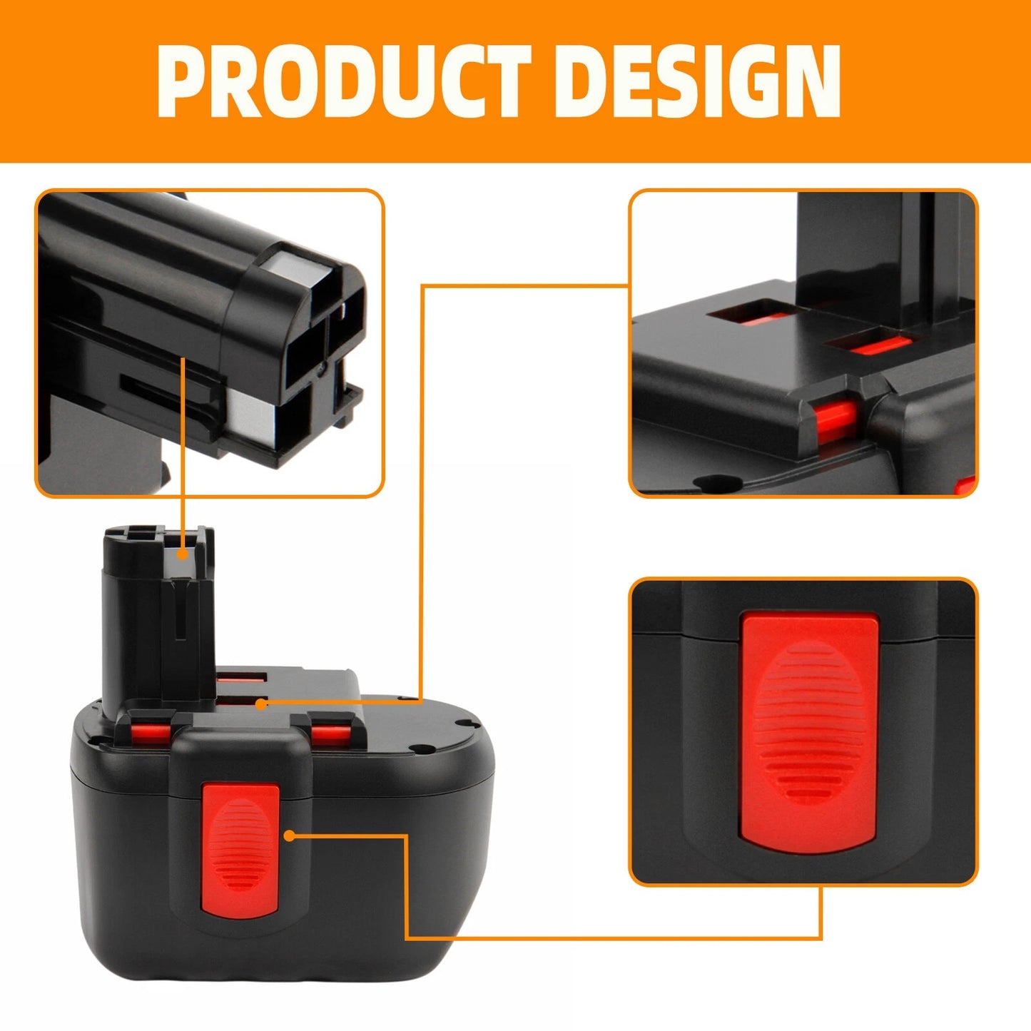 SHENTEC Batería Ni-MH 24V 4Ah para Bosch BAT240 BAT299 BAT030 BAT031 GBH24VF