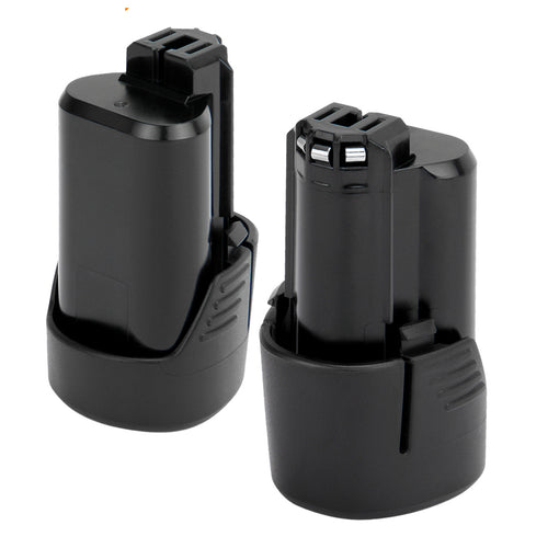 SHENTEC 2X 3.0AH 10.8V Batería de repuesto Li-ion para Bosch BAT411 BAT413 GSR GDR GWI GSA GMF