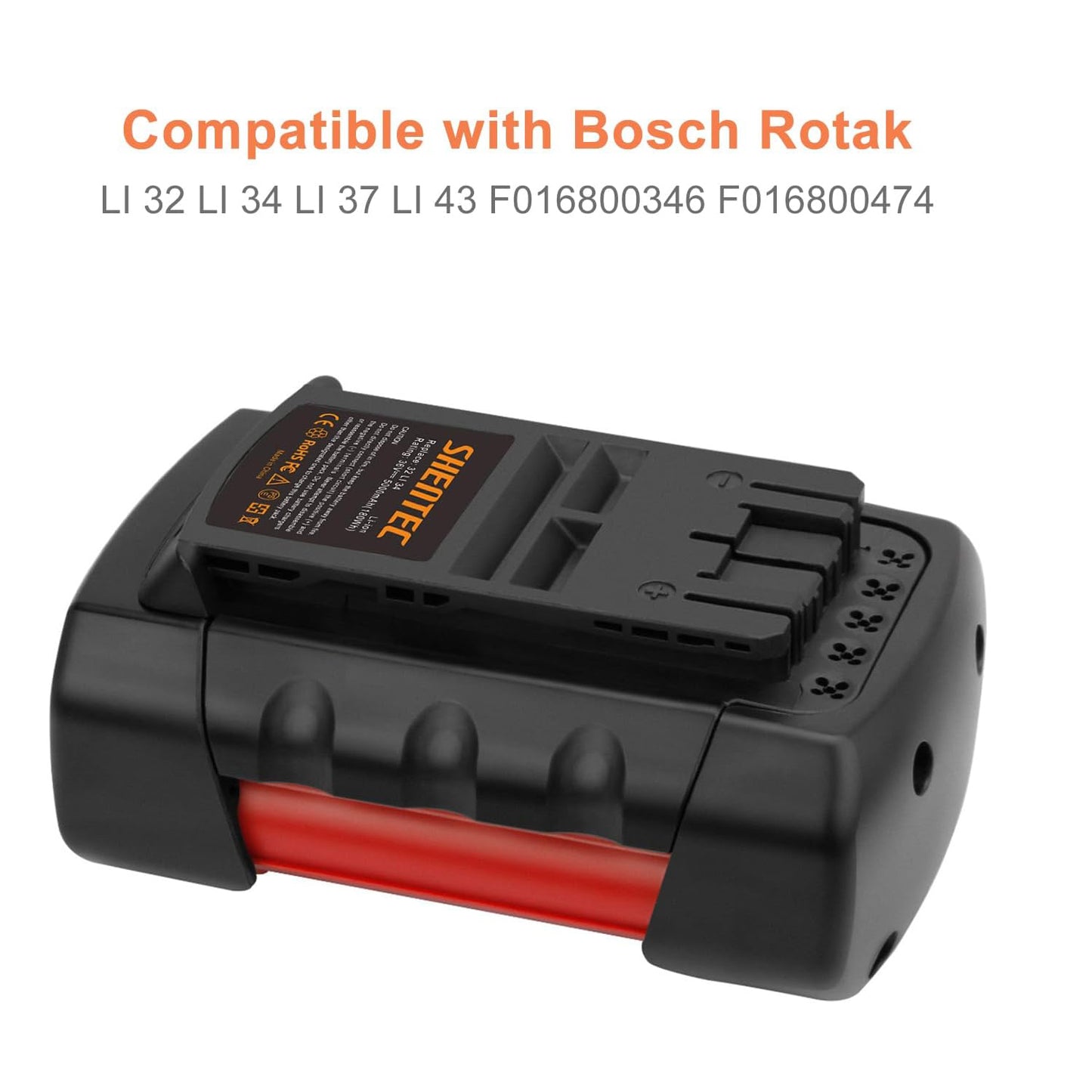 SHENTEC Batería de repuesto Li-ion 36V 5aH para Bosch Rotak 32 LI 34 LI 37 LI 43 LI Bosch 36V BAT810 BAT836 BAT840 D70771 2607336003