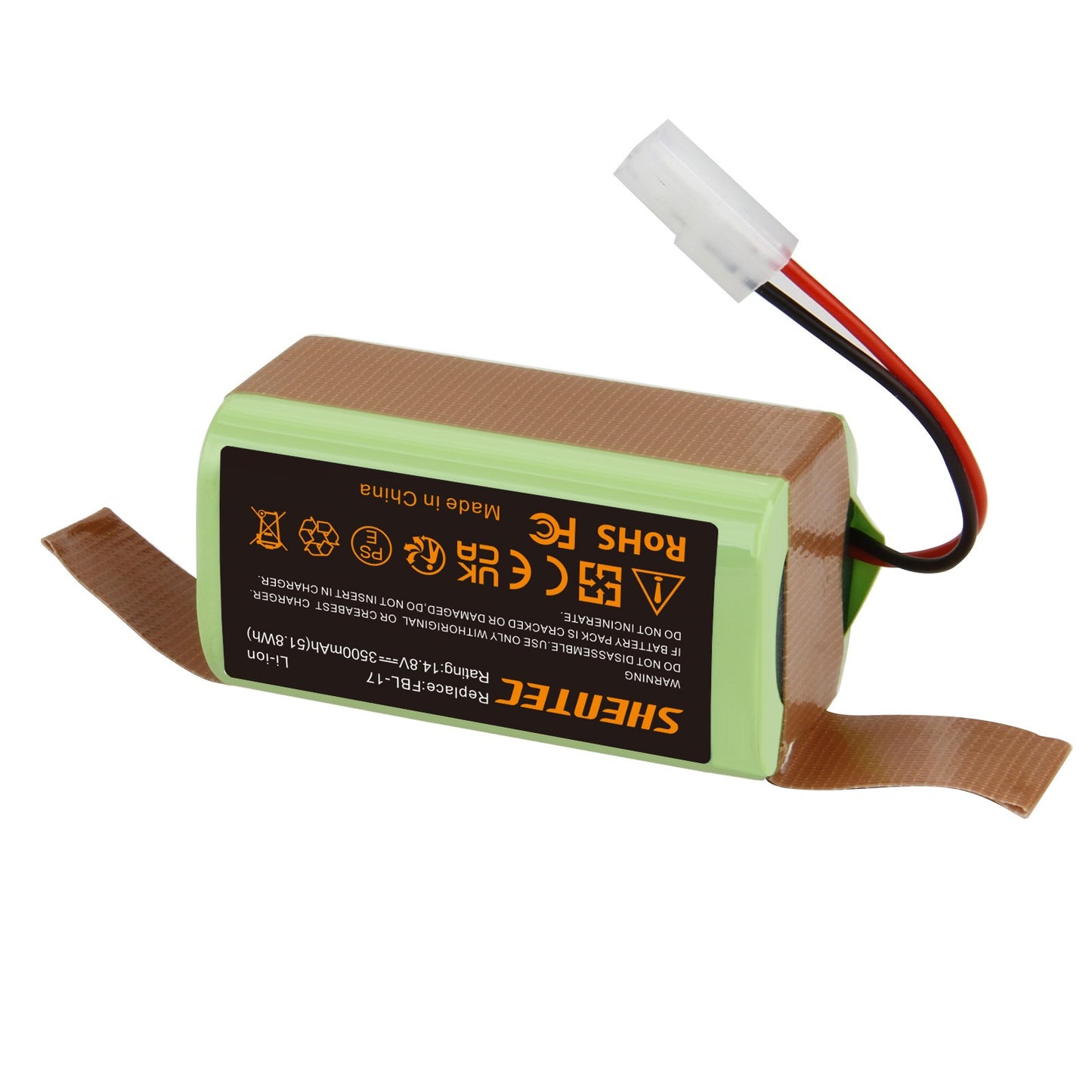 SHENTEC Batería de 14.8V 3.5Ah para Bissell EV675,2503, 2933, 2859, 3115,Bob Sweep WJ540011
