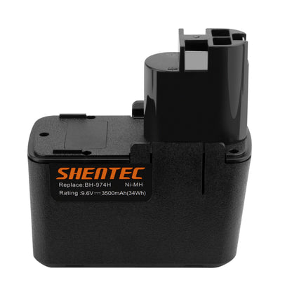 SHENTEC Batería Ni-MH de 9.6V 3500mAh para Bosch BAT001 BH-974N PSR GSR GSB PSB GBM 9.6VES-2