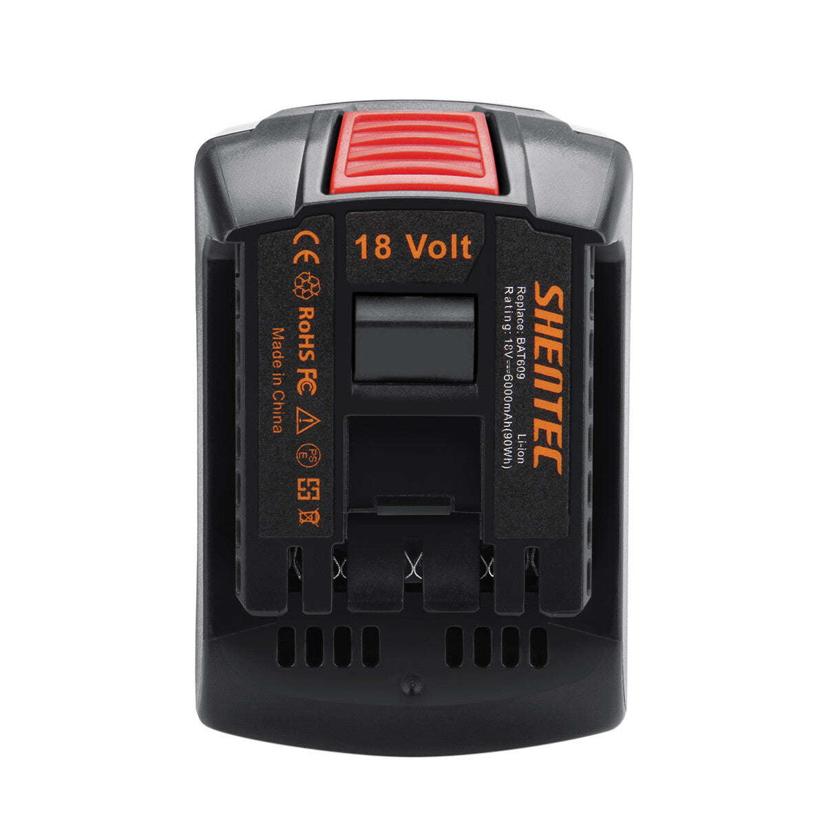 SHENTEC 2X 18V 6Ah Batería de ion de litio para BOSCH GDR GSR GSB GWS GBH GDS BAT618 BAT609 CCS CRS