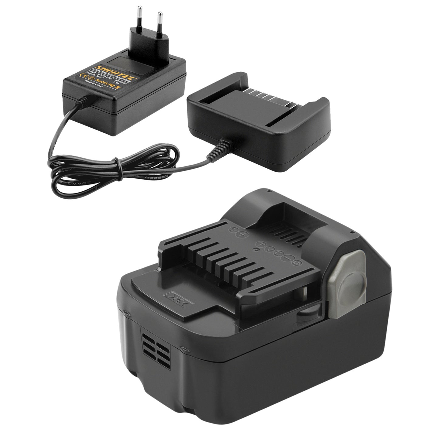 SHENTEC Cargador de batería de repuesto 14.4V 6000mAh para Hitachi BSL1415 BSL1430 329877 329901