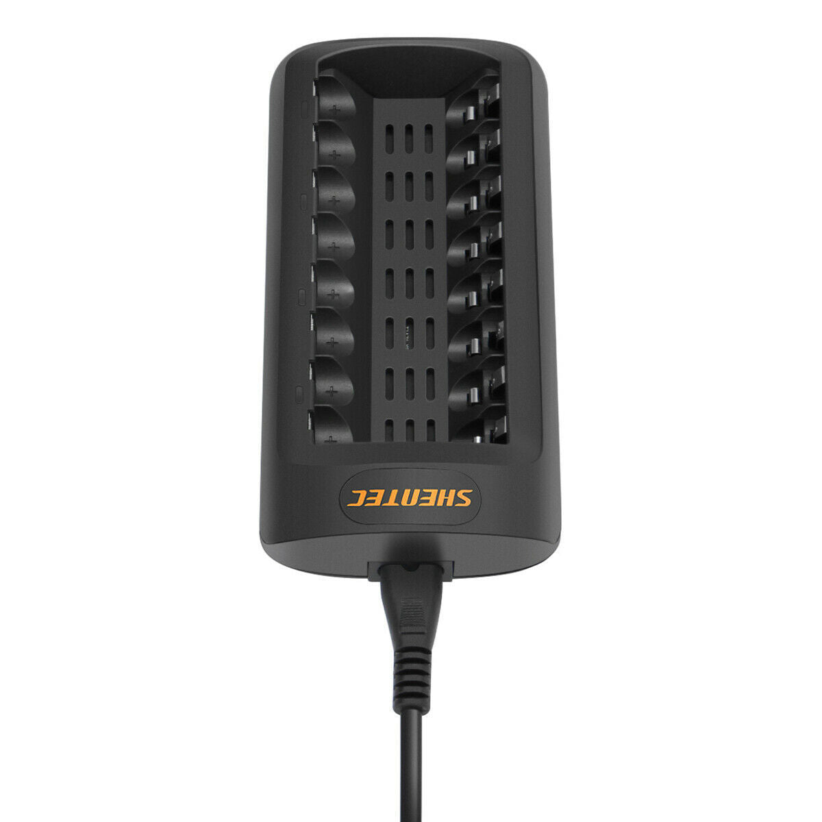 SHENTEC Cargador LED inteligente para 8 baterías recargables AA/AAA Ni-MH/Ni-Cd