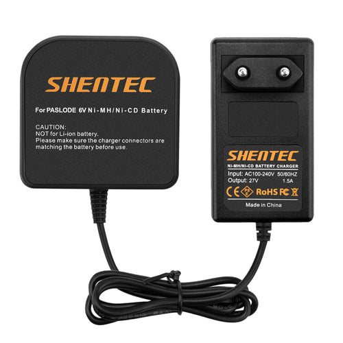 SHENTEC Cargador de batería Ni-MH 6V para Paslode 404717 404400 900400 900420 900421 900600