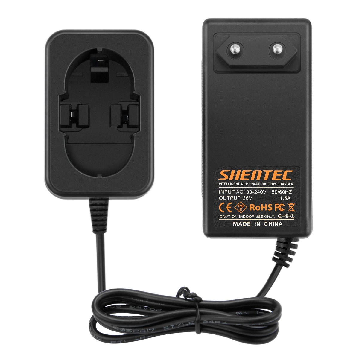 SHENTEC Cargador de baterías Ni-MH/CD 7.2V-24V para Bosch BAT040 BAT045 BAT240 GDS GSR GS PSB