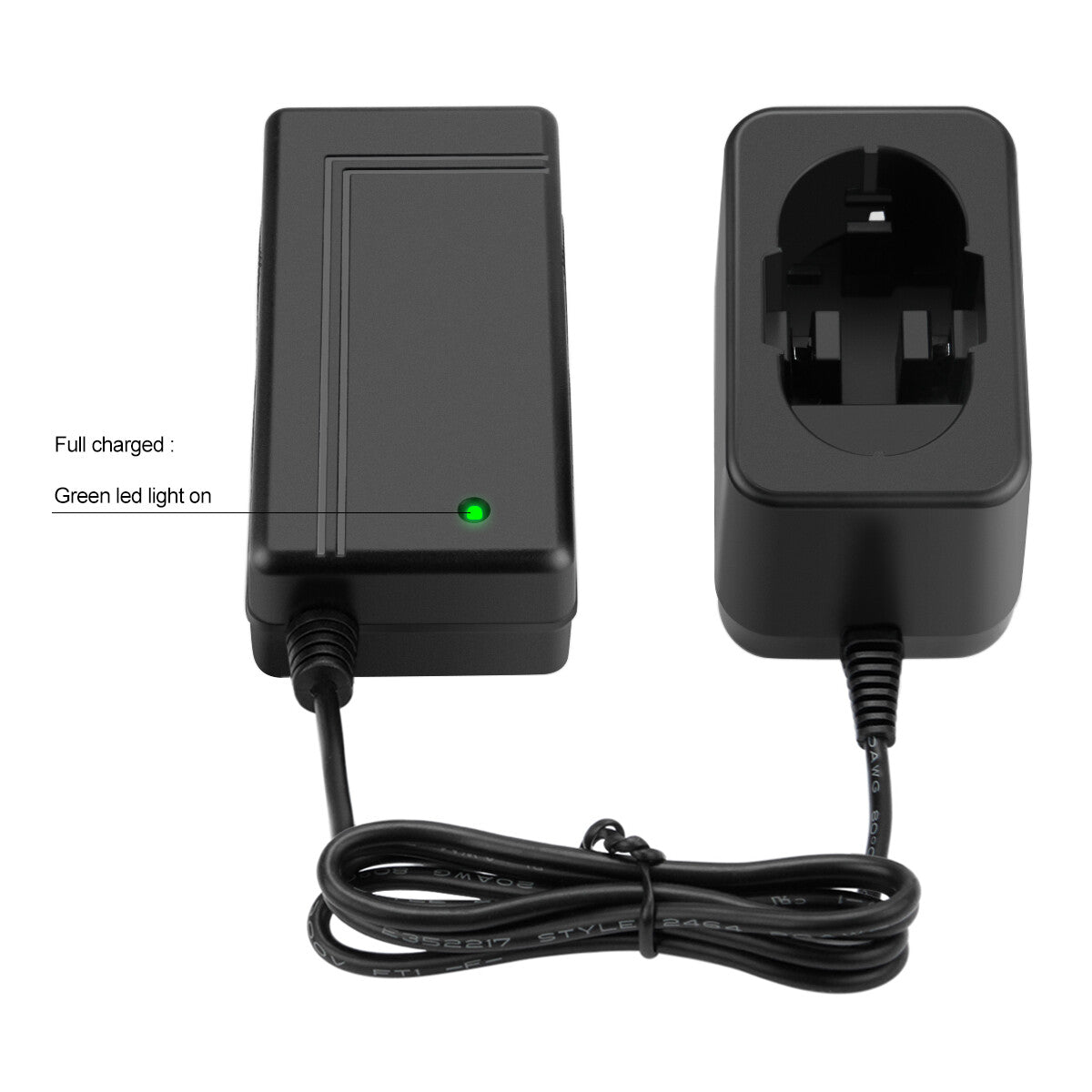 SHENTEC Cargador de baterías Ni-MH/CD 7.2V-24V para Bosch BAT040 BAT045 BAT240 GDS GSR GS PSB