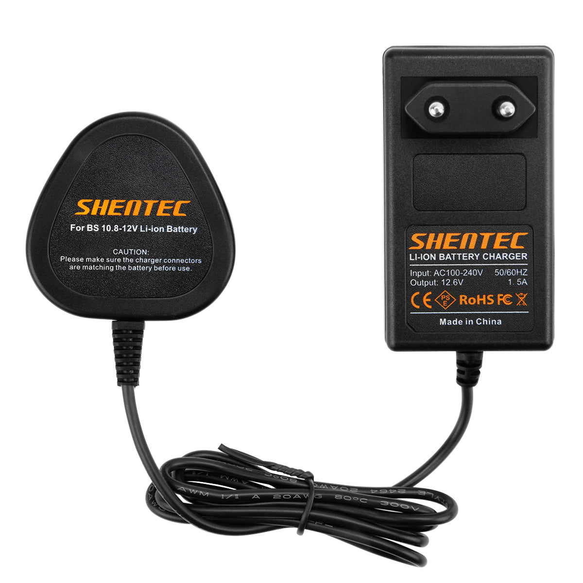 Cargador de batería Li-ion SHENTEC 10.8V/12V para Bosch BAT411 BAT412 BAT413 2607336864 2607336013