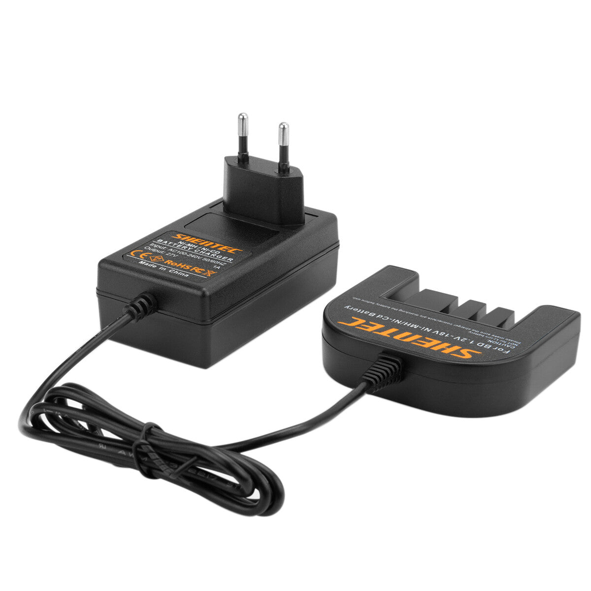 SHENTEC Cargador de baterías Ni-MH 9.6V-18V para Black Decker A12 A1712 FSB12 HPB12 B-8315 FS120B