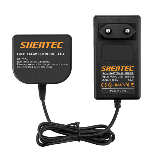 Cargador de batería Li-ion 14.4V SHENTEC para Black&Decker BL1314 LB16 ASL148KB LDX120C LST220