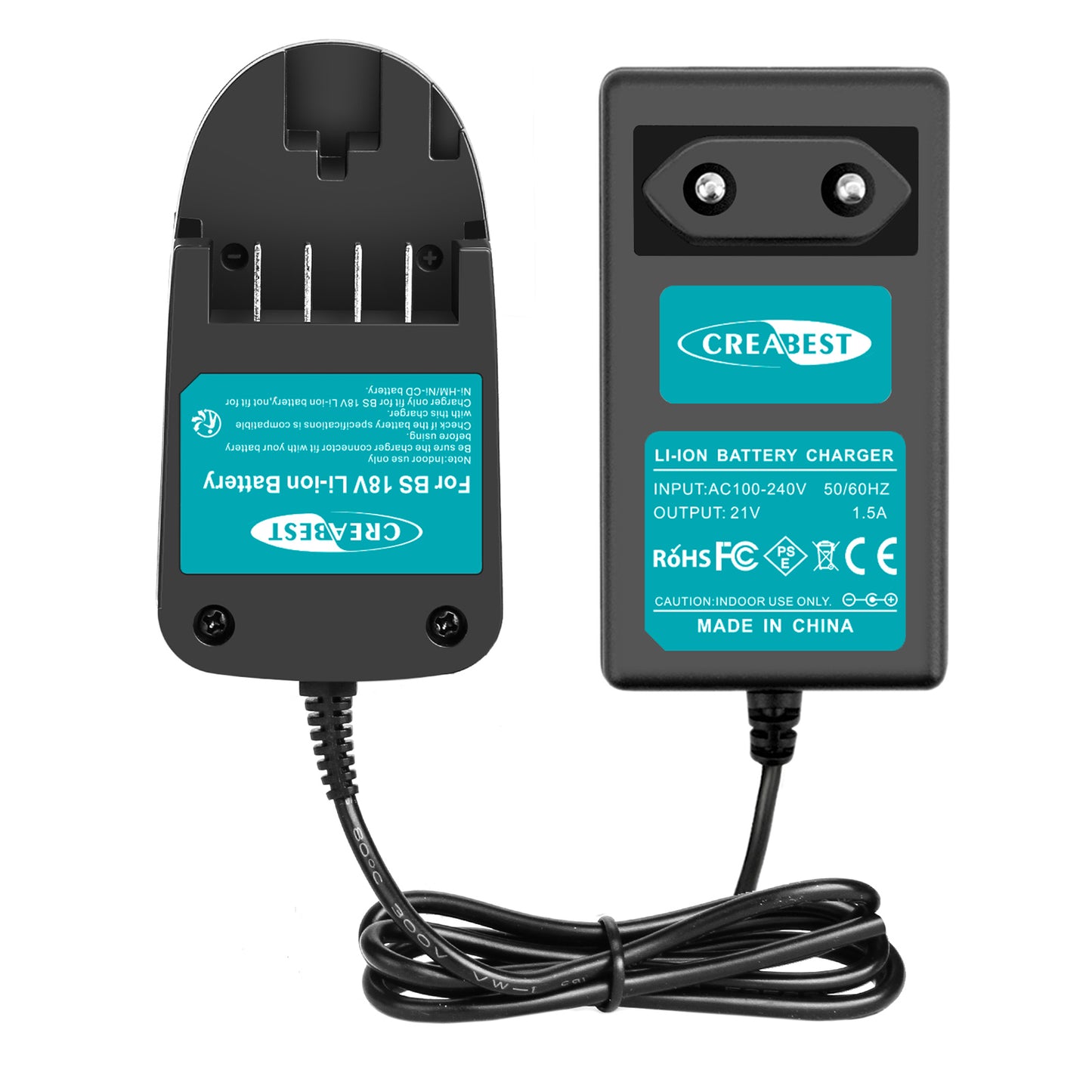 SHENTEC cargador Li-ion 18V para Bosch PST 18 LI PSB 18 LI-2 1600Z00000 1600Z0003U