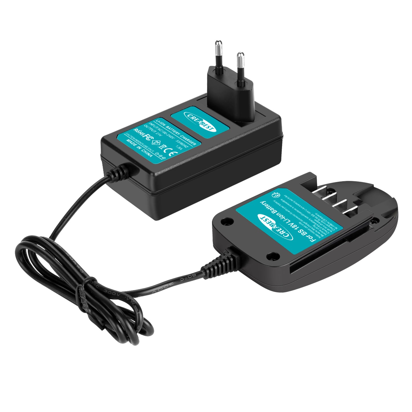 SHENTEC cargador Li-ion 18V para Bosch PST 18 LI PSB 18 LI-2 1600Z00000 1600Z0003U