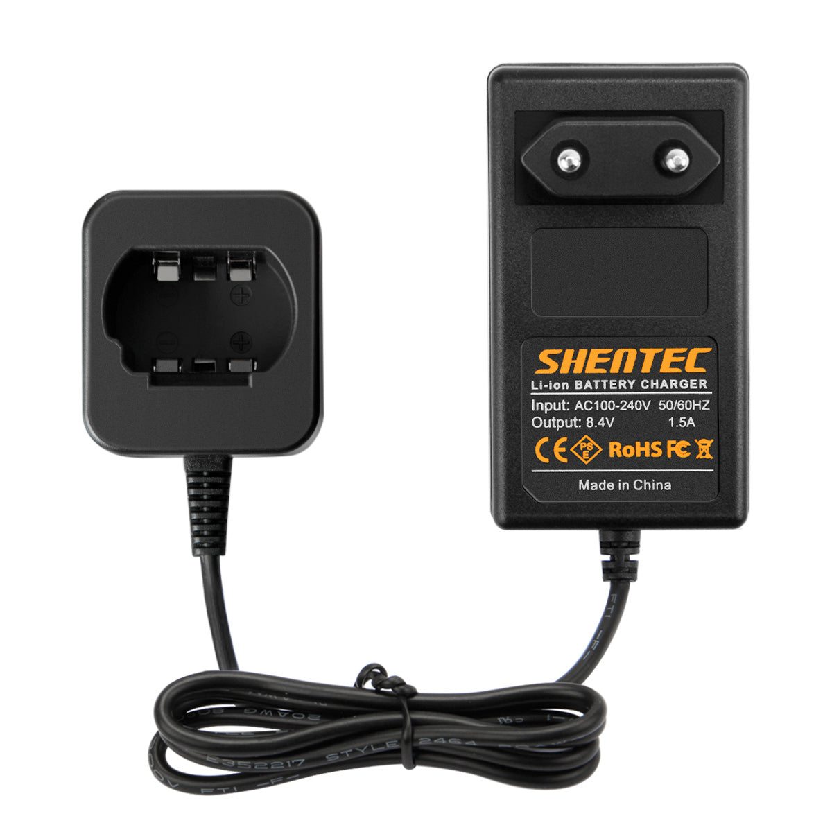 SHENTEC Cargador de batería de ion de litio 7.2V para Dewalt DCB080 DCF680N1 DCF682 DCF680G2 DW4390