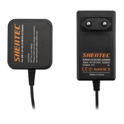 Cargador de batería SHENTEC para Dewalt DW925K-2, DW925K2, DW920K, DW920K-2 (1.2V–18V)