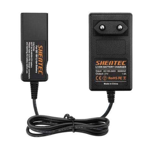 SHENTEC Cargador de batería de iones de litio de 18V para Gardena BLi-18 9840-20 9839-20 9837-20 9838-20