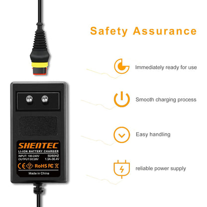 SHENTEC 28V 1.3A Battery Charger For Husqvarna Automower 105 305 310 Mark II 315 Mark II, 315 Mark II, Robot Lawnmower