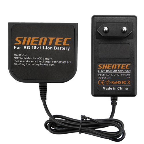 SHENTEC Cargador de batería de ion de litio 18V para AEG M1830R B1820R L1815R B1830R BUS18X B1814G BX18