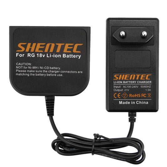 SHENTEC Cargador de batería de ion de litio 18V para AEG M1830R B1820R L1815R B1830R BUS18X B1814G BX18