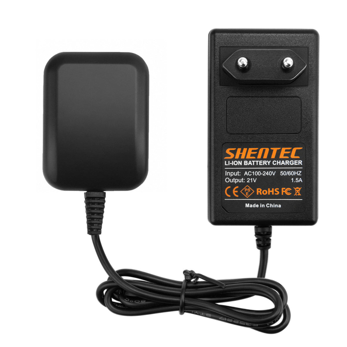 SHENTEC Cargador de batería de iones de litio para Makita BL1830 LXT400 BL1815 BL1840 194205-3 BL1850